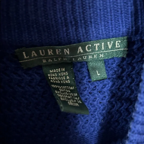 Ralph Lauren Royal Blue Turtleneck Sweater - Picture 2 of 4